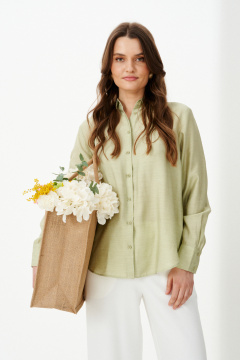 Блуза Панда 103044 оливковый - фото 2