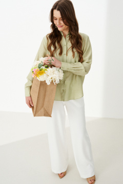 Блуза Панда 103044 оливковый - фото 3