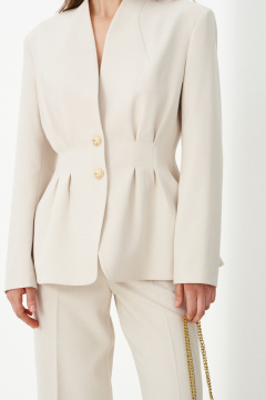 Жакет Панда 116830 светло-бежевый - фото 2