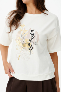 Джемпер Панда 121543 молочно-бежевый - фото 2