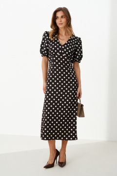 Платье Панда 126180 коричневый - фото 1