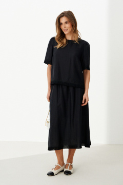 Юбка Панда 126450 черный - фото 1