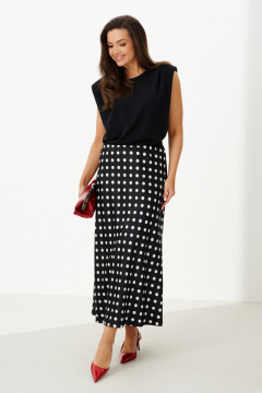 Юбка Панда 127750 черный - фото 1