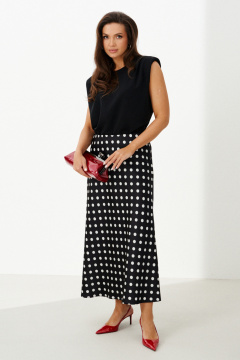 Юбка Панда 127750 черный - фото 3