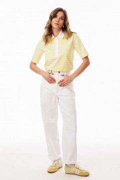 Джемпер EOLA 3095 лимонный_полоска - фото 4