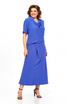Платье Диомант 2079 синий - фото 3
