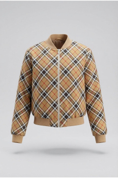 Жакет Nova Line 10523 клетка бежевая - фото 2
