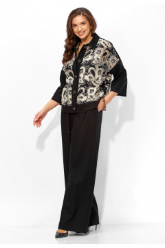 Брюки, жакет, топ TAiER 1437 черный - фото 3