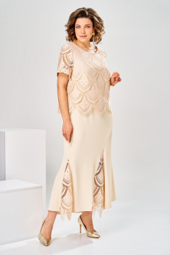 Платье Romanovich Style 1-2927 кремовый - фото 4