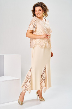 Платье Romanovich Style 1-2927 кремовый - фото 3