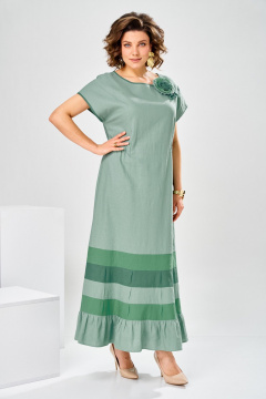 Платье Romanovich Style 1-2929 зеленый - фото 5