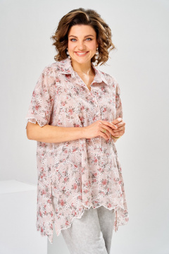 Блуза, брюки Romanovich Style 2-2928 розовый/серый - фото 5