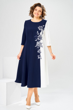 Платье Romanovich Style 1-2905 сине-белый - фото 2
