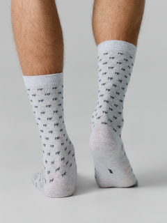 Носки Mark Formelle 017K-3047/24017K св.серый_меланж_рис.3047 - фото 2