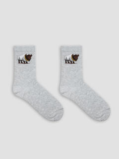 Носки Mark Formelle 017K-3555/26017K св.серый_меланж_рис.3555 - фото 2