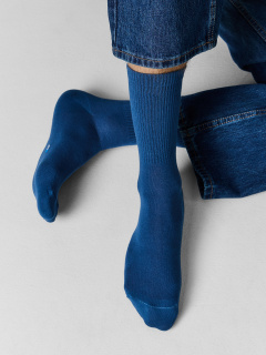 Носки Mark Formelle 107A-1663/223107A-1 джинсовый_т.синий_асфальт_рис.1663 - фото 1