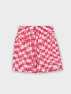 Футболка, шорты Mark Formelle 567748/25-39524ПП-14 белый_розовая_клетка_3_сл_на_пол - фото 2