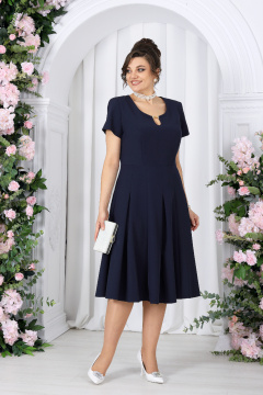 Жакет, платье Ninele 6013 темно-синий - фото 5