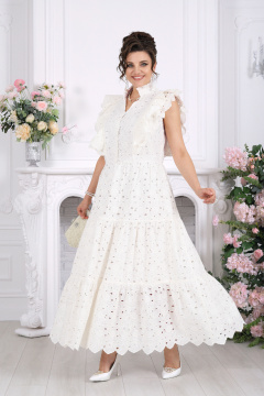 Платье Ninele 6111 молочный - фото 3