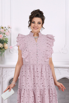 Платье Ninele 6111 пудра - фото 2