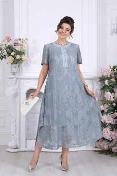 Платье Ninele 6118 небесный - фото 4