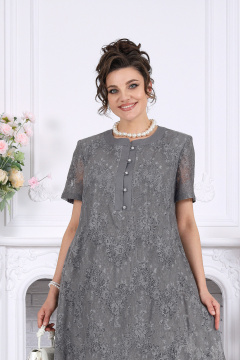 Платье Ninele 6118 серый - фото 2