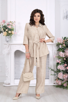 Блуза, брюки Ninele 7520 бежевый - фото 1
