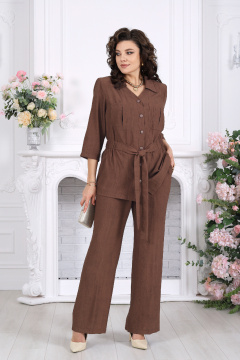Блуза, брюки Ninele 7520 коричневый - фото 1