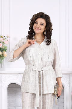 Блуза, брюки Ninele 7520 светло-бежевый - фото 2