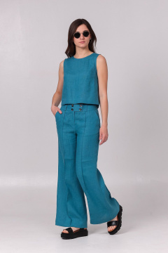Брюки, топ Соджи 619 светло-бирюзовый - фото 3