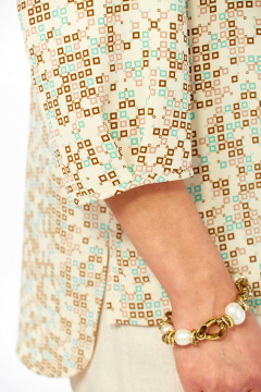 Блуза Grace for you 018 квадратики - фото 3