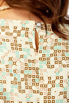 Блуза Grace for you 018 квадратики - фото 4