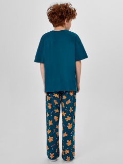 Брюки, джемпер Mark Formelle 563337/25-37273ПП-0 зеленый_праздничные_печеньки_на_зеленом_3_сл_на_по - фото 2