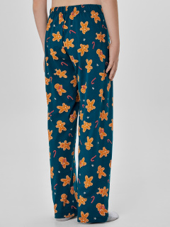 Брюки, джемпер Mark Formelle 563337/25-37274ПП-0 зеленый_праздничные_печеньки_на_зеленом_3_сл_на_по - фото 4