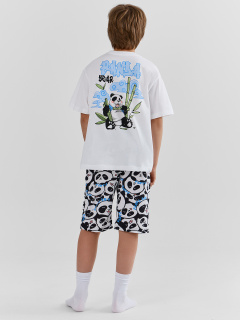 Футболка, шорты Mark Formelle 563327/25-40736ПП-0 белый_большие_панды_3_сл_на_пол_3_сл_на_спинке - фото 2