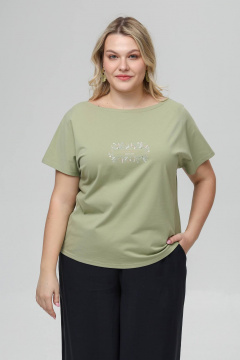 Джемпер Romgil РП0122-ХЛ4 светло-оливковый - фото 4