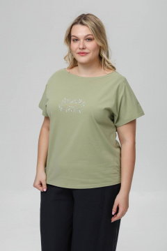 Джемпер Romgil РП0122-ХЛ4 светло-оливковый - фото 1