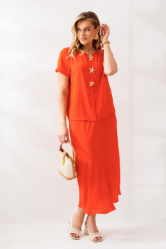 Блуза, юбка Mubliz 333 оранжевый - фото 5