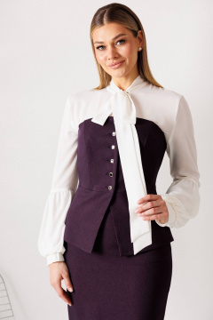 Корсет, юбка Мода Юрс 26-2963 баклажан - фото 4