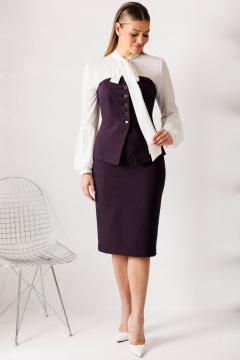 Корсет, юбка Мода Юрс 26-2963 баклажан - фото 2