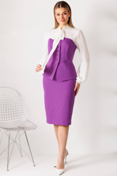 Корсет, юбка Мода Юрс 26-2963 пурпурный - фото 4