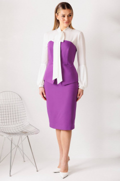 Корсет, юбка Мода Юрс 26-2963 пурпурный - фото 1