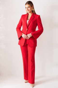 Брюки, жакет Мода Юрс 26-2960 красный - фото 1