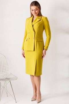 Платье Мода Юрс 26-2967 горчица - фото 1