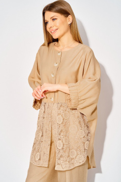 Брюки, туника Laikony L-534 бежевый - фото 3