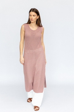 Платье Romgil РВ0217-ХЛ4 ягодный_крем - фото 1