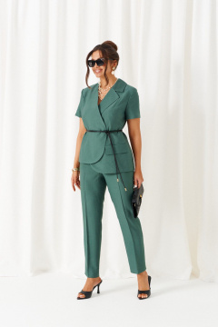 Брюки, жакет Beautiful&Free 6451 бутылочно-зеленый - фото 4