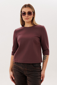 Блуза Anelli 1824 махагон - фото 2