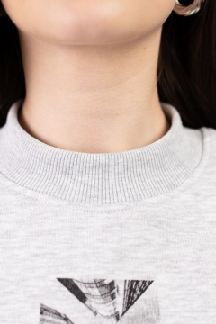 Джемпер Купалинка 49100G.158-164 светло-серый_меланж - фото 2