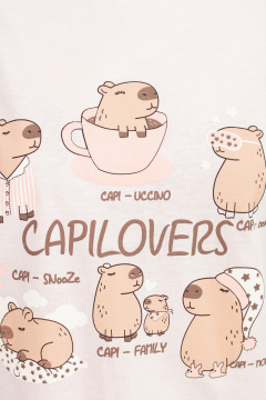 Майка, шорты Купалинка 38004G.158-164 пудровый,набивка - фото 2